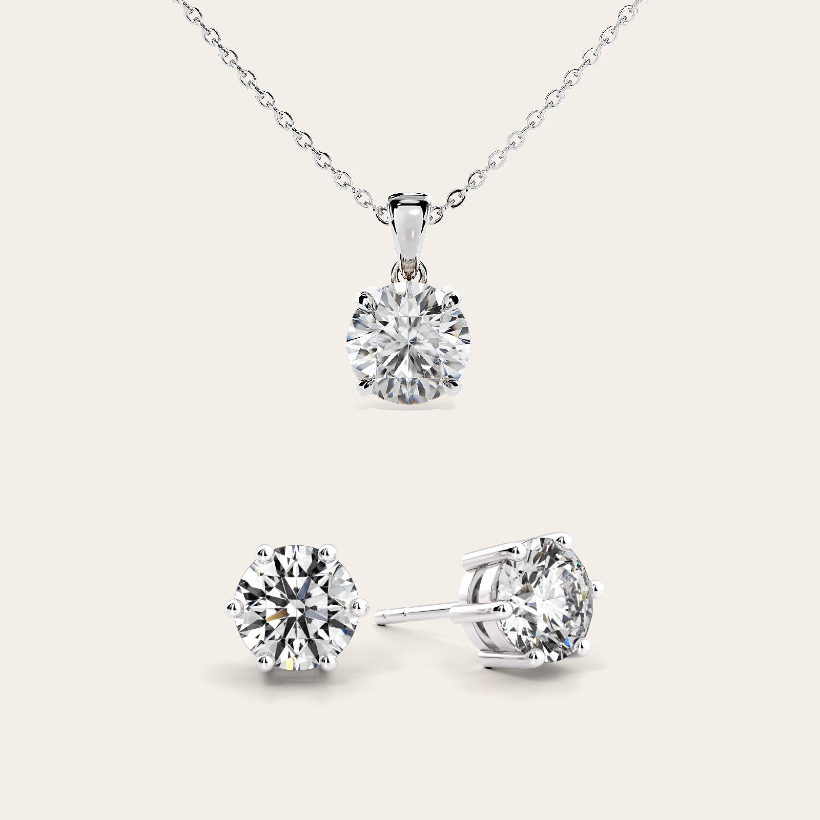 Eterna Earrings + Necklace Set
