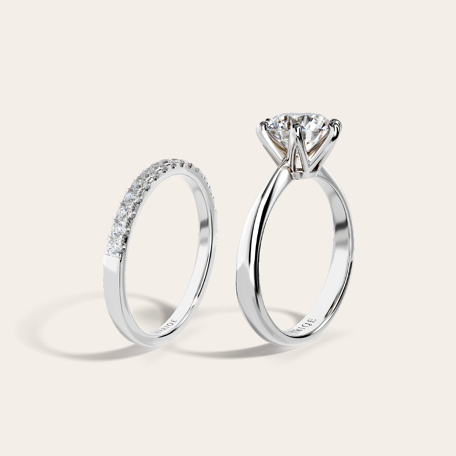 Eternità Half Band + Eterna Ring Set