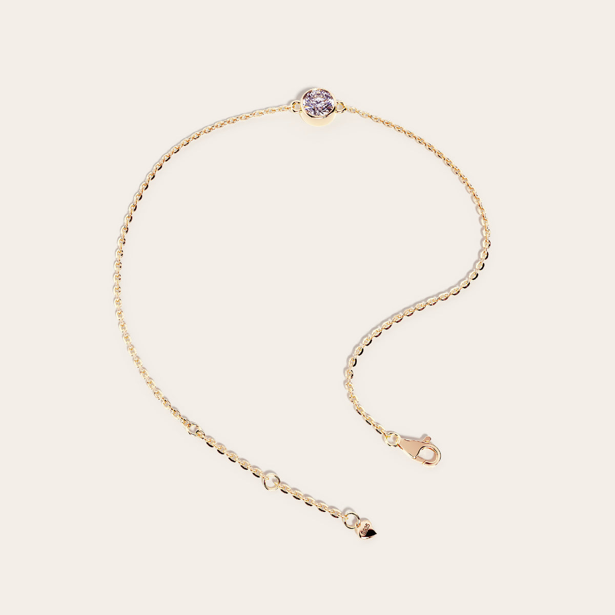 Lucina Bracelet back view – Gold 16-18cm, Gold 18-20cm