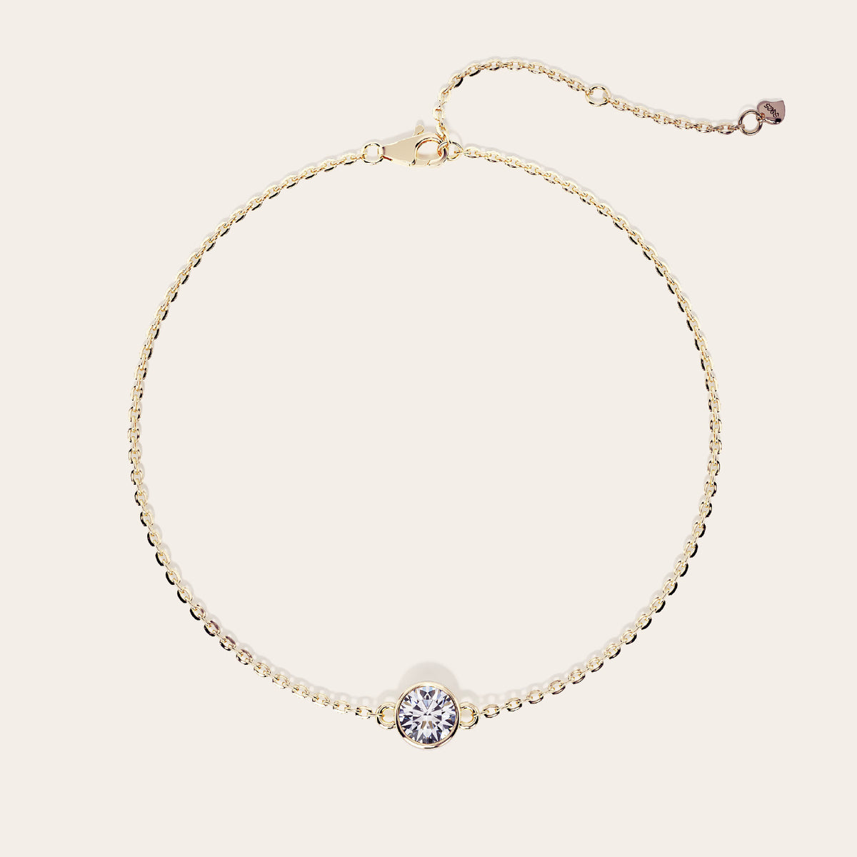 Lucina Bracelet top view – Gold 16-18cm, Gold 18-20cm