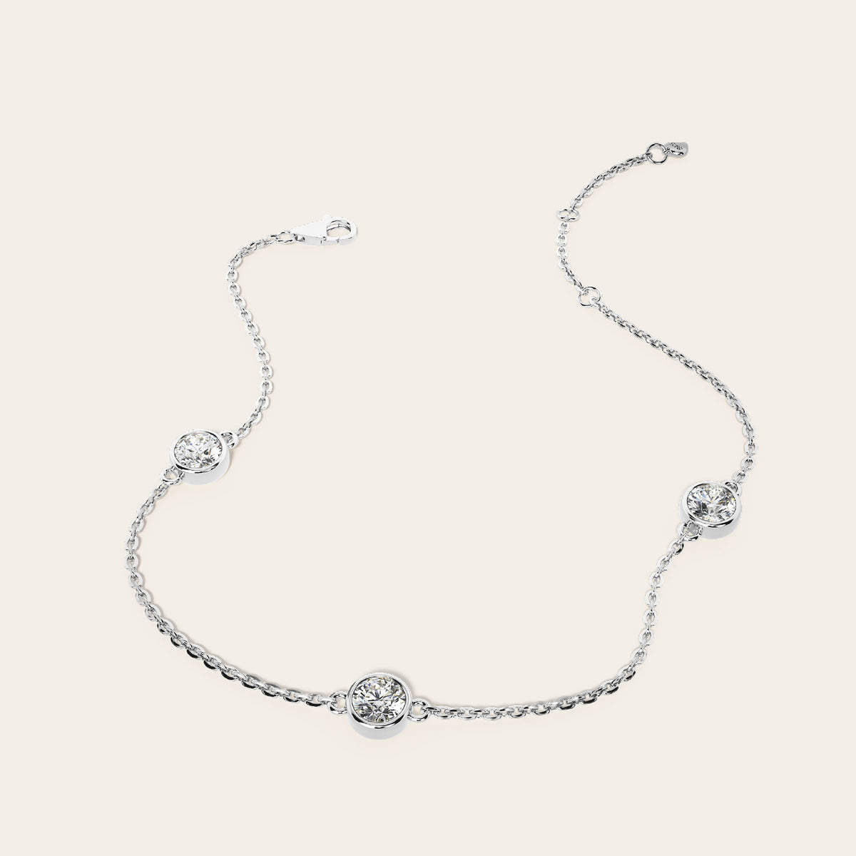 Paloma Bracelet front view – Silver 16-18cm, Silver 18-20cm
