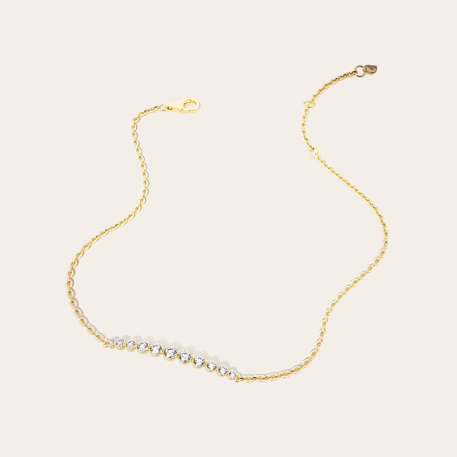 Rita Bracelet front view – Gold 16-18cm, Gold 18-20cm