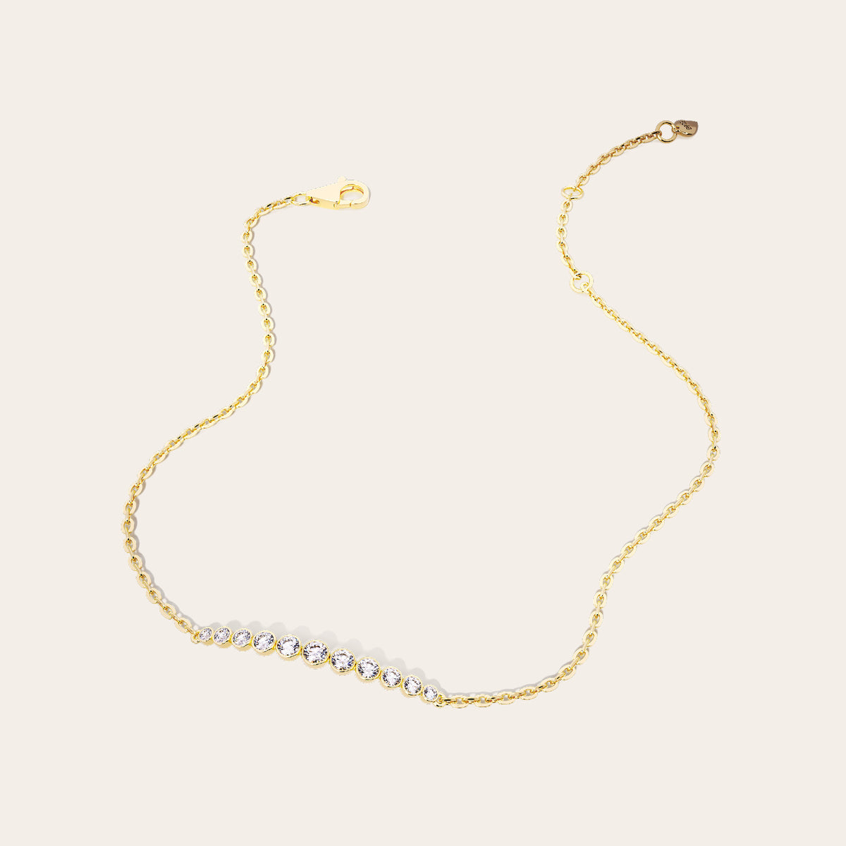 Rita Bracelet front view – Gold 16-18cm, Gold 18-20cm