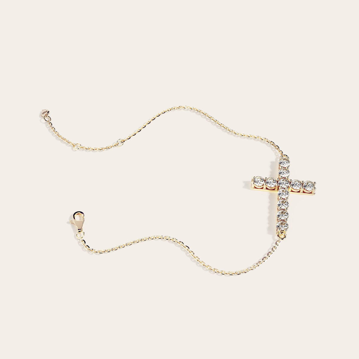 Vera Bracelet side view – Gold 16-18cm, Gold 18-20cm