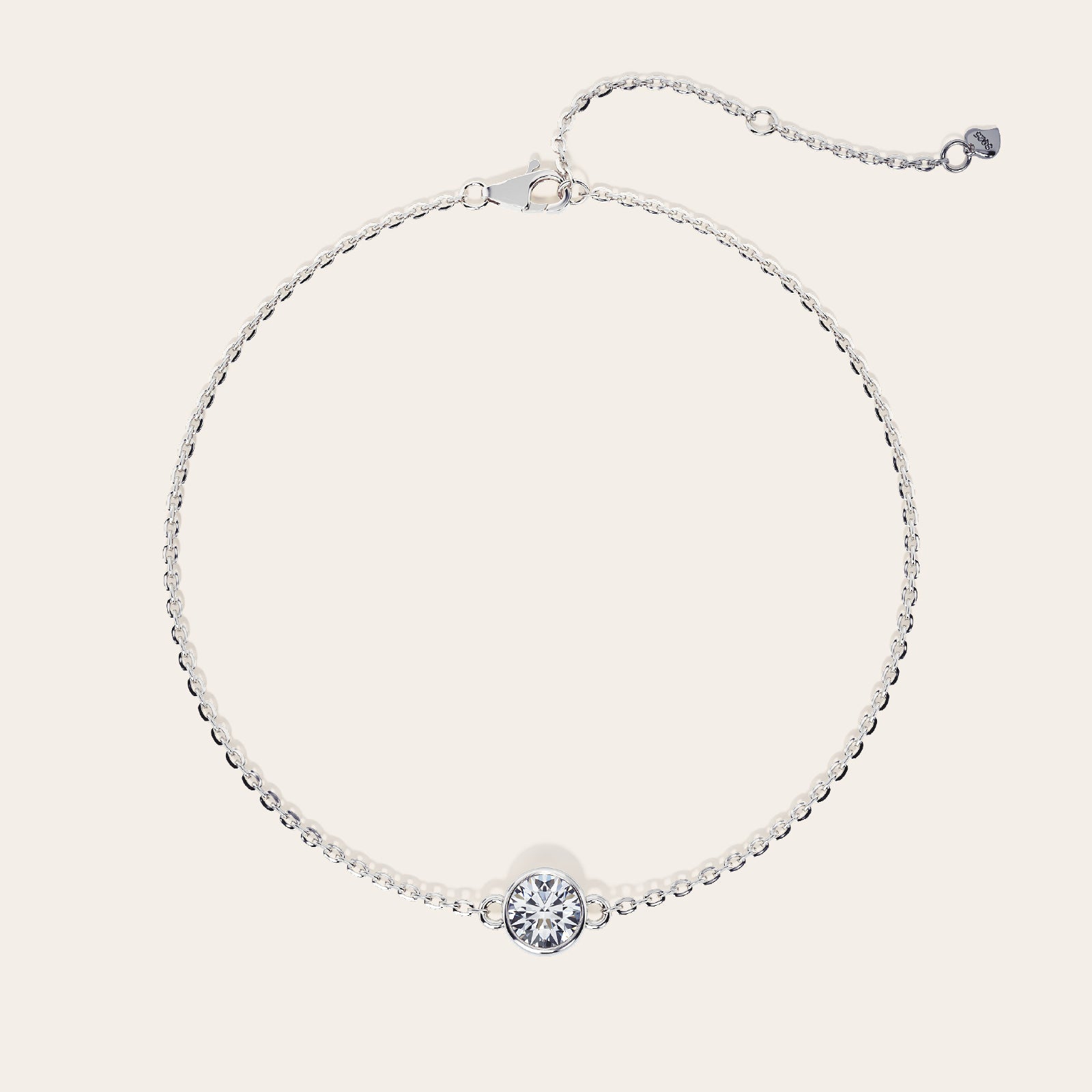 Lucina Bracelet top view – Silver 16-18cm, Silver 18-20cm