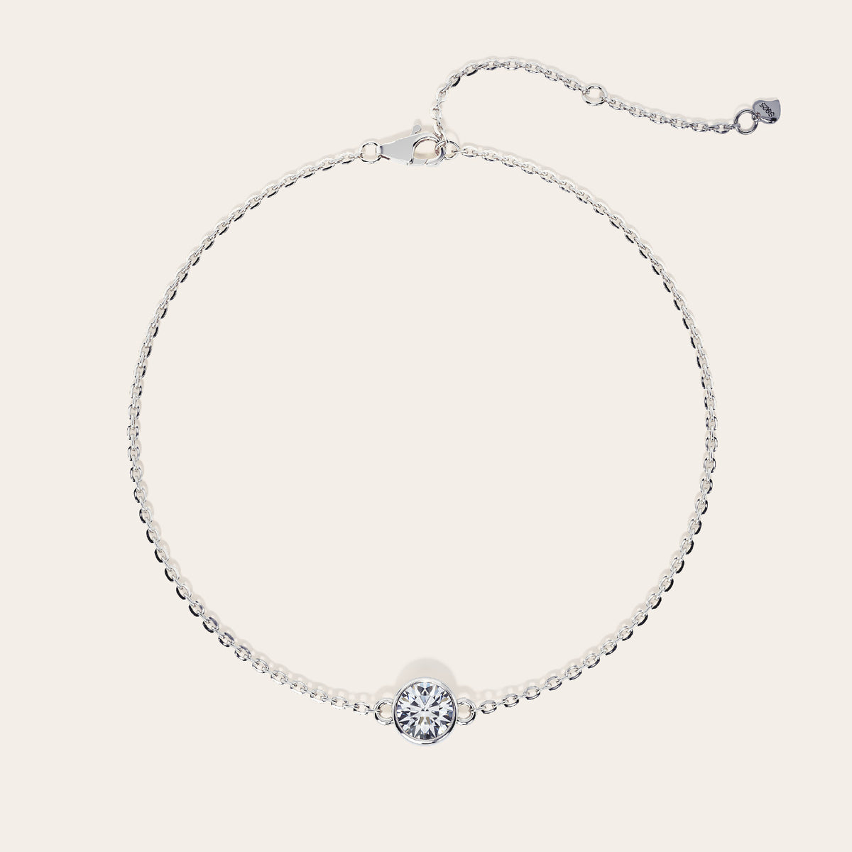 Lucina Bracelet top view – Silver 16-18cm, Silver 18-20cm
