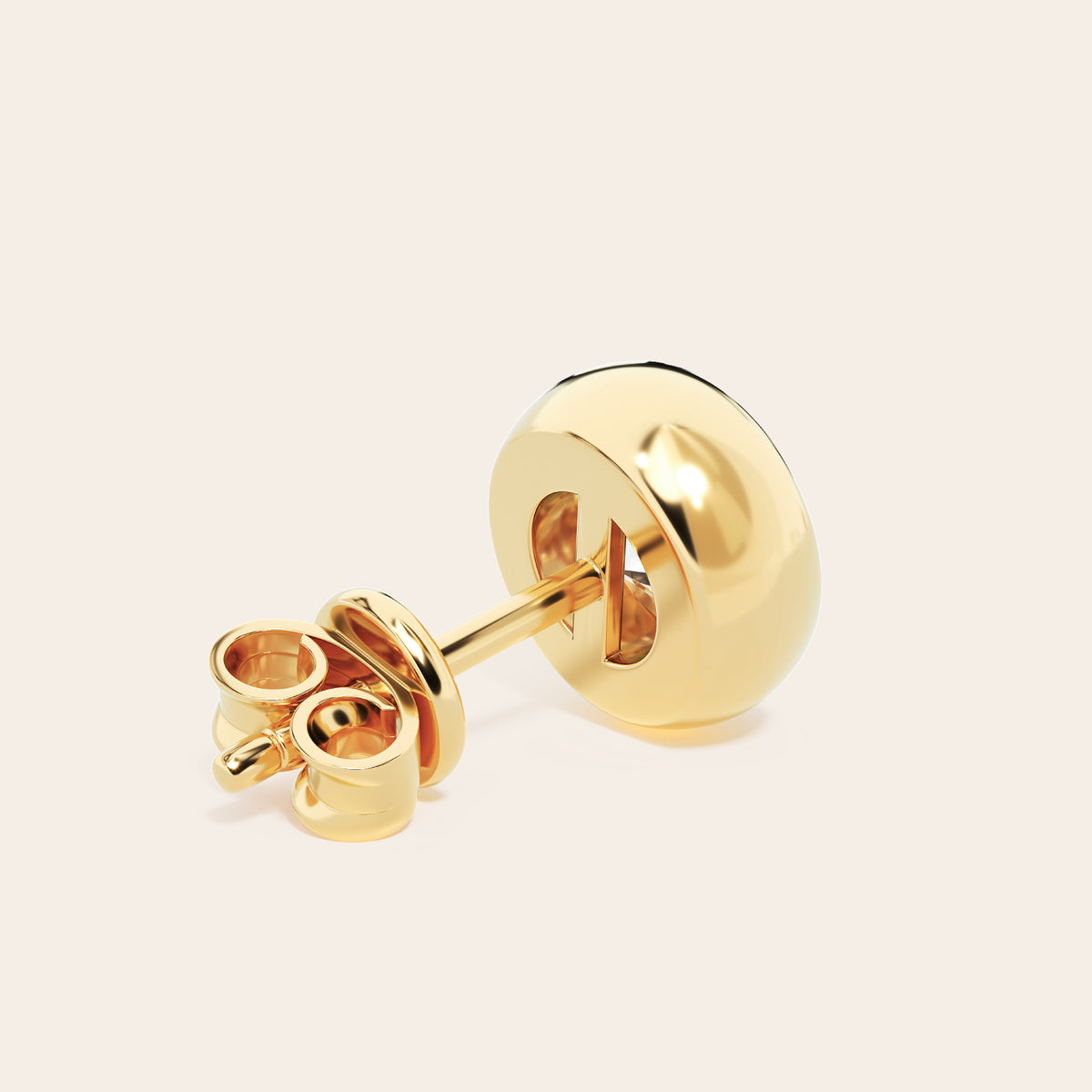 Lucina earrings gold back pair gold 0.5 carat gold 1 carat gold 2 carat