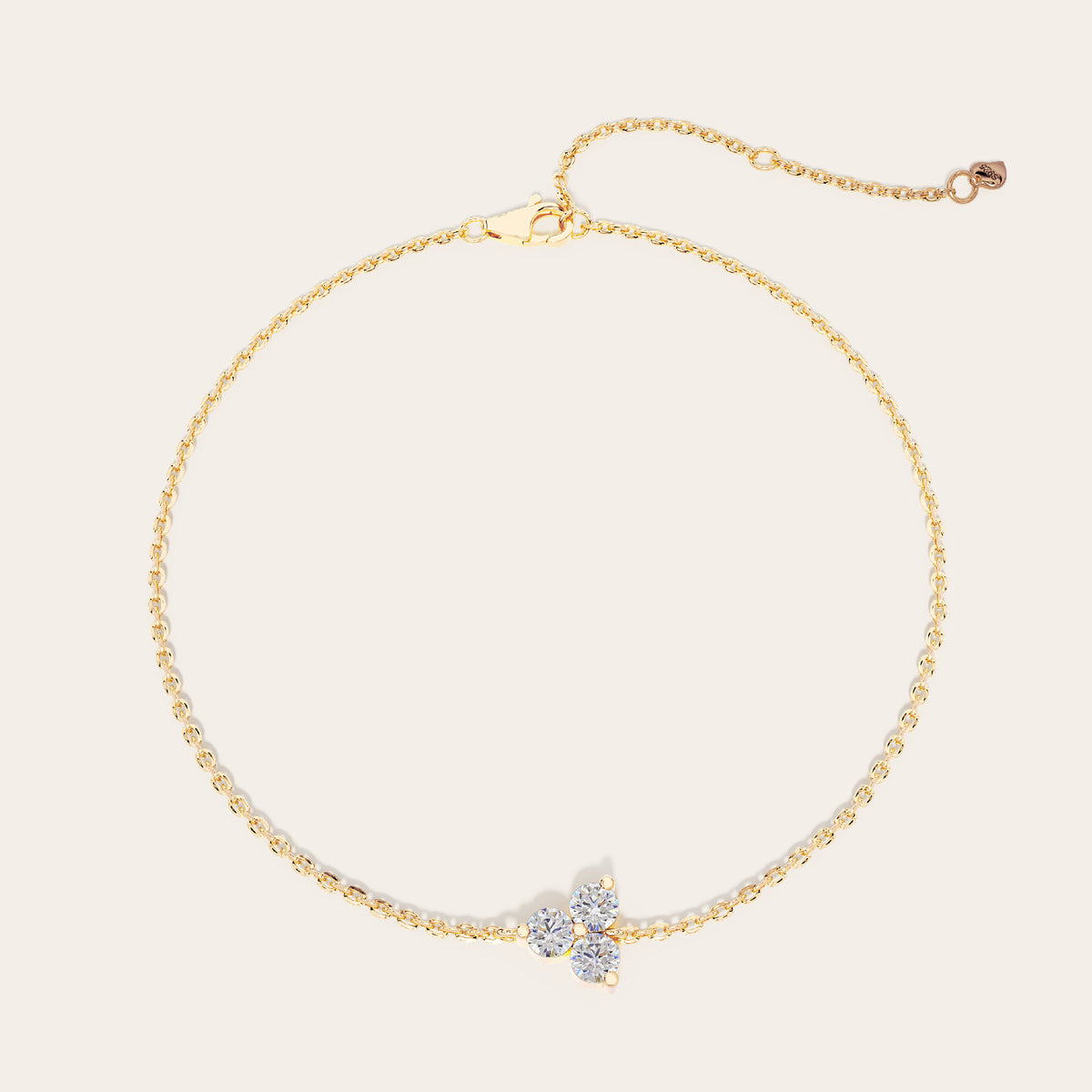 Petal Bracelet top view – Gold 16-18cm, Gold 18-20cm