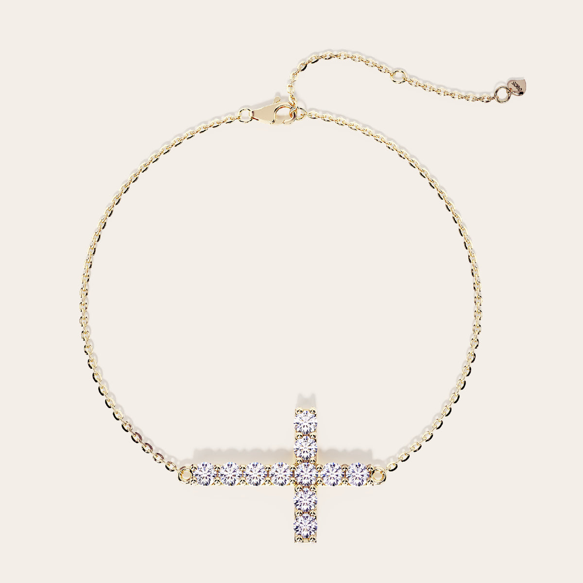 Vera Bracelet top view – Gold 16-18cm, Gold 18-20cm
