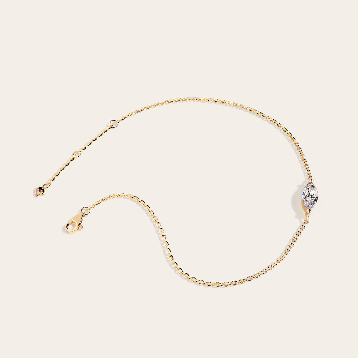 Marchesa Bracelet side view – Gold 16-18cm, Gold 18-20cm