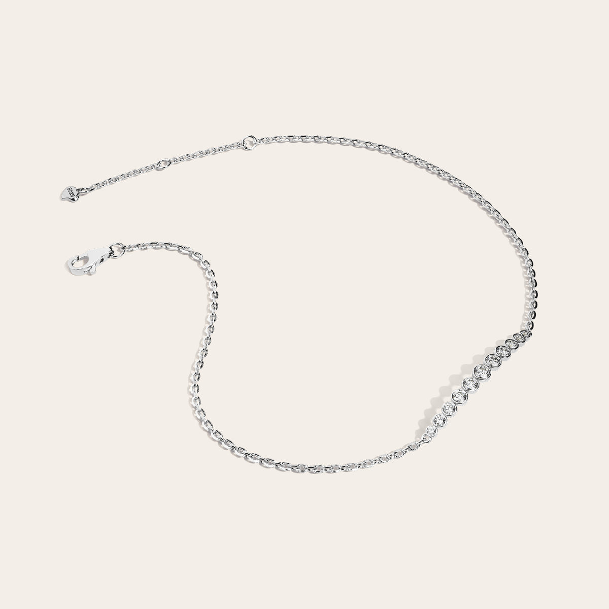 Rita Bracelet side view – Silver 16-18cm, Silver 18-20cm
