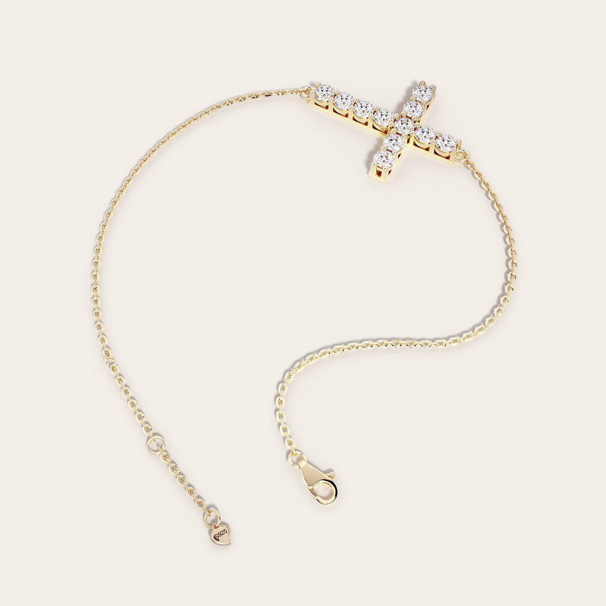 Vera Bracelet back view – Gold 16-18cm, Gold 18-20cm