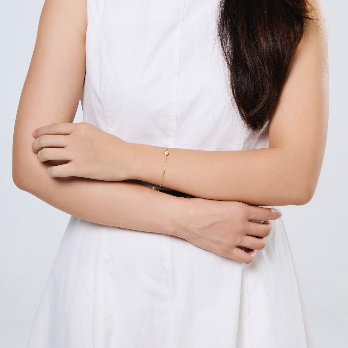 Lucina Bracelet wide shot – Gold 16-18cm, Gold 18-20cm