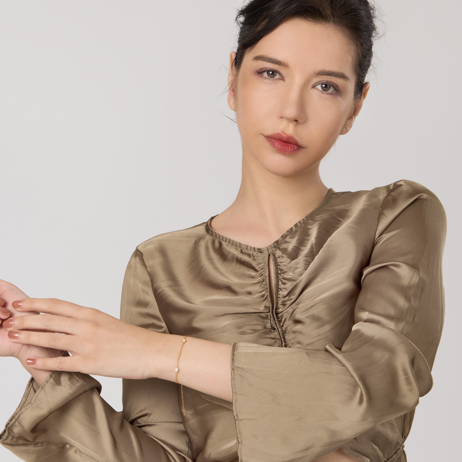 Paloma Bracelet wide shot – Gold 16-18cm, Gold 18-20cm